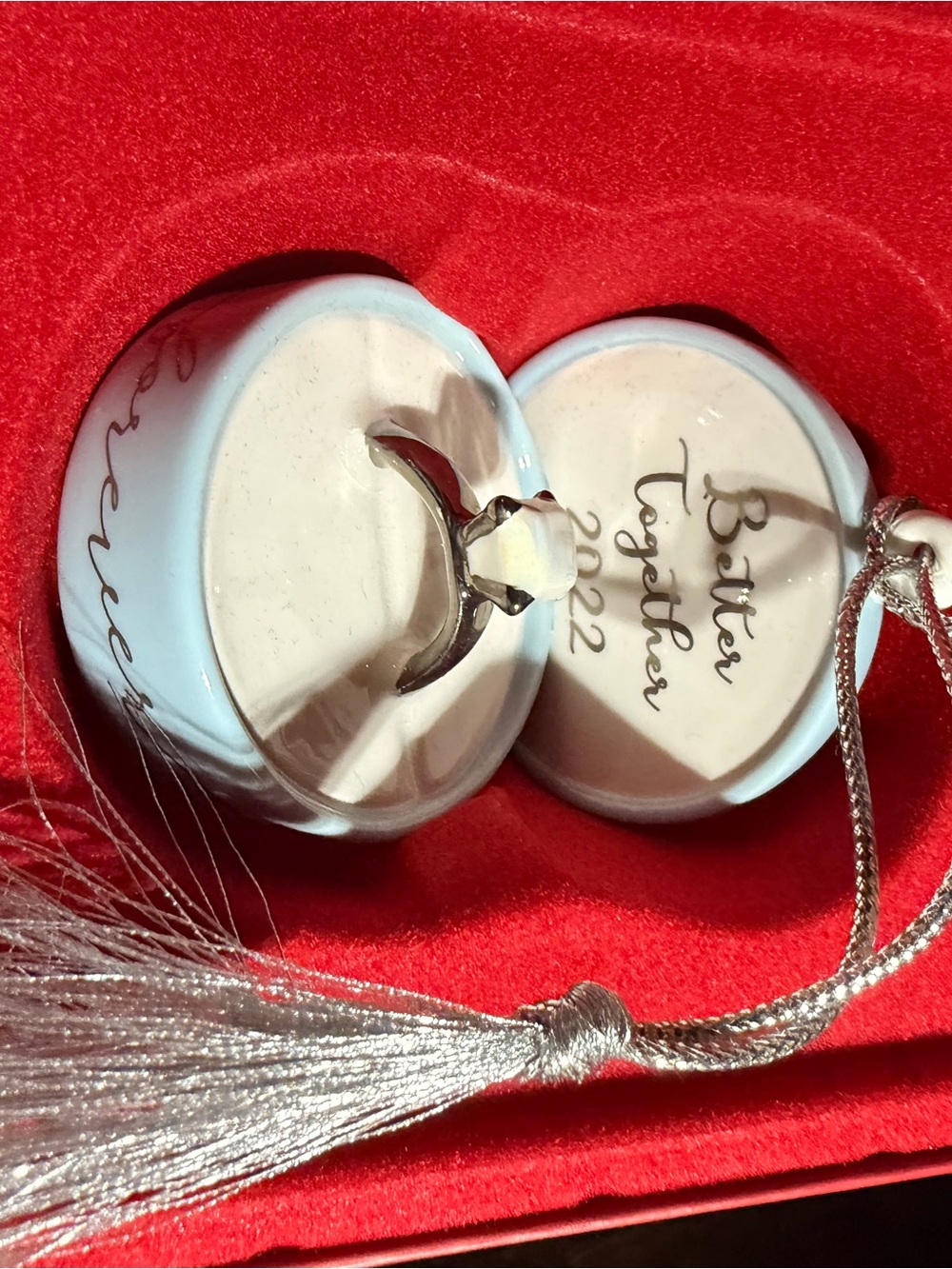 Lenox 2022 engagement Christmas ornament